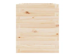 Canteiro elevado para plantas e flores terraço jardim 40 x 40 x 46 cm madeira de pinho maciça marrom 02_0037562
