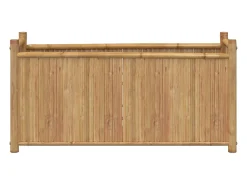 Canteiro elevado para plantas flores terraço jardim 100 x 30 x 50 cm bambu marrom 02_0037266