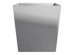 Canteiro elevado para plantas flores terraço jardim 50 x 50 x 50 cm aço galvanizado cinza 02_0037660