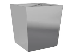 Canteiro elevado para plantas flores terraço jardim 50 x 50 x 50 cm aço galvanizado cinza 02_0037660
