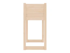 Canteiro elevado para plantas flores terraço jardim 78 x 40 x 81 cm madeira maciça de pinho marrom 02_0037858