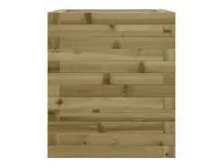 Canteiro elevado para plantas flores terraço jardim 40 x 40 x 46 cm madeira de pinho impregnada marrom 02_0037561