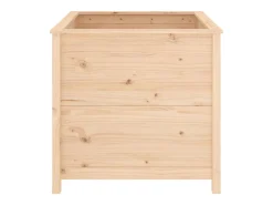 Canteiro elevado para plantas e flores terraço jardim 82,5 x 82,5 x 78 cm madeira de pinho maciça marrom 02_0037948