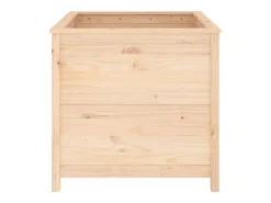 Canteiro elevado para plantas e flores terraço jardim 82,5 x 82,5 x 78 cm madeira de pinho maciça marrom 02_0037948