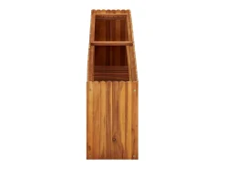 Canteiro elevado para plantas e flores jardim 150 x 30 x 50 cm madeira maciça de acácia 02_0000999