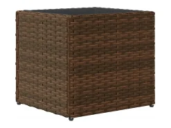Canteiro elevado para plantas flores terraço jardim 36 x 30 x 32 cm resina trançada marrom 02_0037518