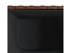 Canteiro elevado para plantas flores terraço jardim 36 x 30 x 32 cm resina trançada marrom 02_0037518