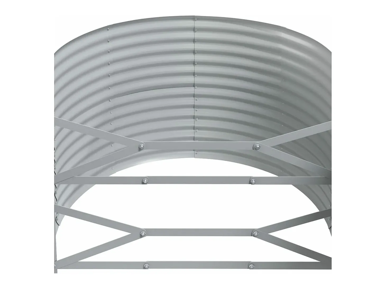 Canteiro elevado para plantas e flores adequado para pátios e jardins aço revestido a pó 322 x 100 x 68 cm verde 02_0039631