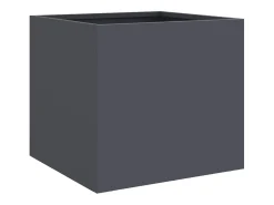 Canteiro elevado para plantas flores terraço jardim 32 x 30 x 29 cm aço antracite 02_0037505