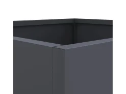 Canteiro elevado para plantas flores terraço jardim 32 x 30 x 29 cm aço antracite 02_0037505