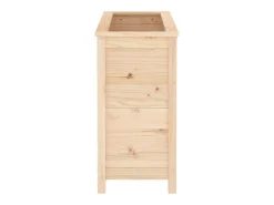 Canteiro elevado para plantas e flores terraço jardim 82,5 x 40 x 78 cm madeira de pinho maciça marrom 02_0037936