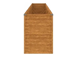 Canteiro elevado para plantas e flores terraço jardim 482 x 50 x 69 cm aço corten marrom 02_0039456