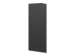 Canteiro elevado triangular para plantas e flores ideal para terraços e jardins com dimensões de 30 x 26 x 75 cm e acabamento em aço preto código 02_0038804.