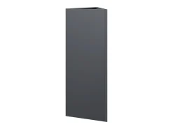 Canteiro elevado triangular para plantas e flores ideal para terraços e jardins com dimensões de 30 x 26 x 75 cm em aço antracite código 02_0038802.
