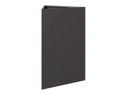 Canteiro elevado triangular para plantas e flores ideal para terraços e jardins com dimensões de 50 x 43 x 75 cm e acabamento em aço preto código 02_0038816.