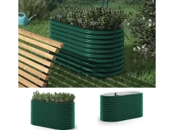 Canteiro elevado verde 160x80x80