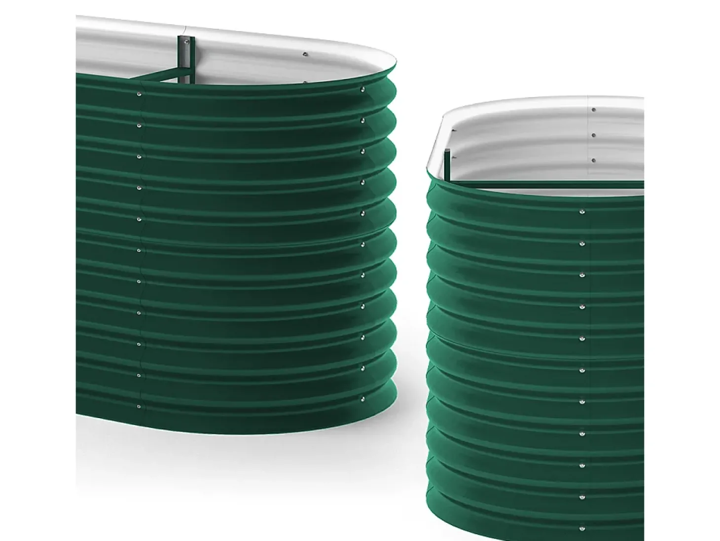 Canteiro elevado verde 160x80x80