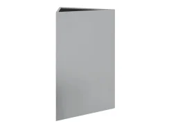 Canteiro triangular elevado para plantas flores e pátio/jardim 50 x 43 x 75 cm aço galvanizado prata 02_0038818