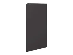 Canteiro triangular elevado para plantas flores e pátio/jardim 40 x 34,5 x 70 cm aço preto 02_0038810