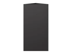 Canteiro triangular elevado para plantas flores e pátio/jardim 40 x 34,5 x 70 cm aço preto 02_0038810