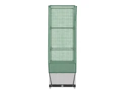 Canteiro/jardineira elevada com cobertura em imitação de rattan 40 x 40 x 139 cm branca 02_0038775