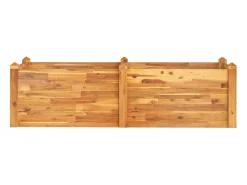 Canteiro/jardineira elevada para flores e plantas terraço jardim 160 x 60 x 44 cm madeira maciça de acácia marrom 02_0039381