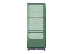 Canteiro/jardineira elevada com cobertura em imitação de rattan 40 x 40 x 123 cm Azul/Cinza 02_0038771