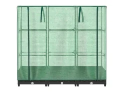Canteiro/jardineira elevada com cobertura em imitação de rattan 120 x 40 x 123 cm preta 02_0038735
