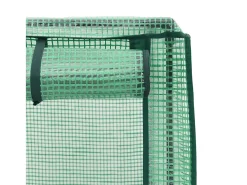 Canteiro/jardineira elevada com cobertura em imitação de rattan 80 x 40 x 140 cm branca 02_0038795