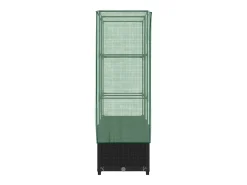 Canteiro/jardineira elevada com cobertura em imitação de rattan 80 x 40 x 138 cm preta 02_0038791