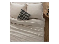Capa de almofada algodão beige de 63x63cm