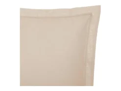 Capa de almofada algodão beige de 50X70cm