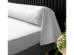 Capa de Almofada em Algodão Percal 85x185cm Branco Certificado Oeko-Tex