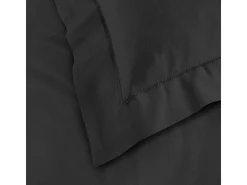 Capa de Almofada "Lina" 63x63cm Preto 100% Algodão Certificado Oeko-Tex