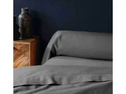 Capa de Almofada "Lina" 85x185cm 100% Algodão Antracite Certificado Oeko-TEX