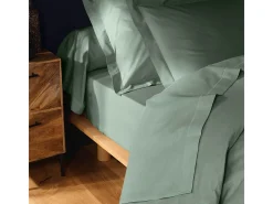 Capa de Almofada "Lina" 85x185cm Sálvia 100% Algodão Certificado Oeko-TEX