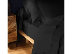 Capa de Almofada "Lina" 85x185cm Preto 100% Algodão Certificado Oeko-TEX