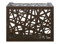 Capa de ar condicionado para ar condicionado ARTIST Alumínio Corten marrom bronze L86 x P44 x A68 cm