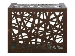 Capa de ar condicionado para ar condicionado ARTIST Alumínio Corten marrom bronze L86 x P44 x A68 cm