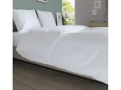 Capa de Edredão Antibacteriana em Algodão Branco 260x240 cm - Fabricado em França