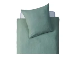 Capa de edredão de algodão verde 90x190cm