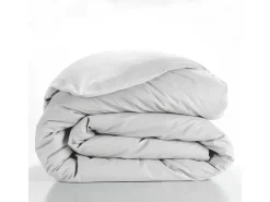 Capa de Edredão "Lina" Branco 220x240cm Algodão 57 fios/cm²