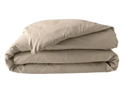 Capa de Edredão Percal 100% Algodão 240x260cm Areia Confortável & Elegante