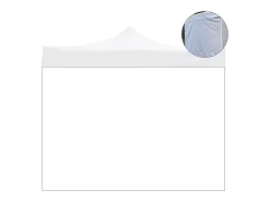 Capa lateral de substituição impermeável branca de 4,5 x 2 m para gazebo dobrável