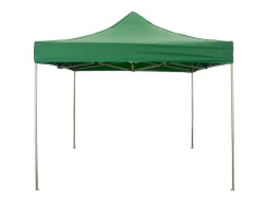 Capa lateral impermeável verde de 3x2m para gazebo dobrável de 3x3m