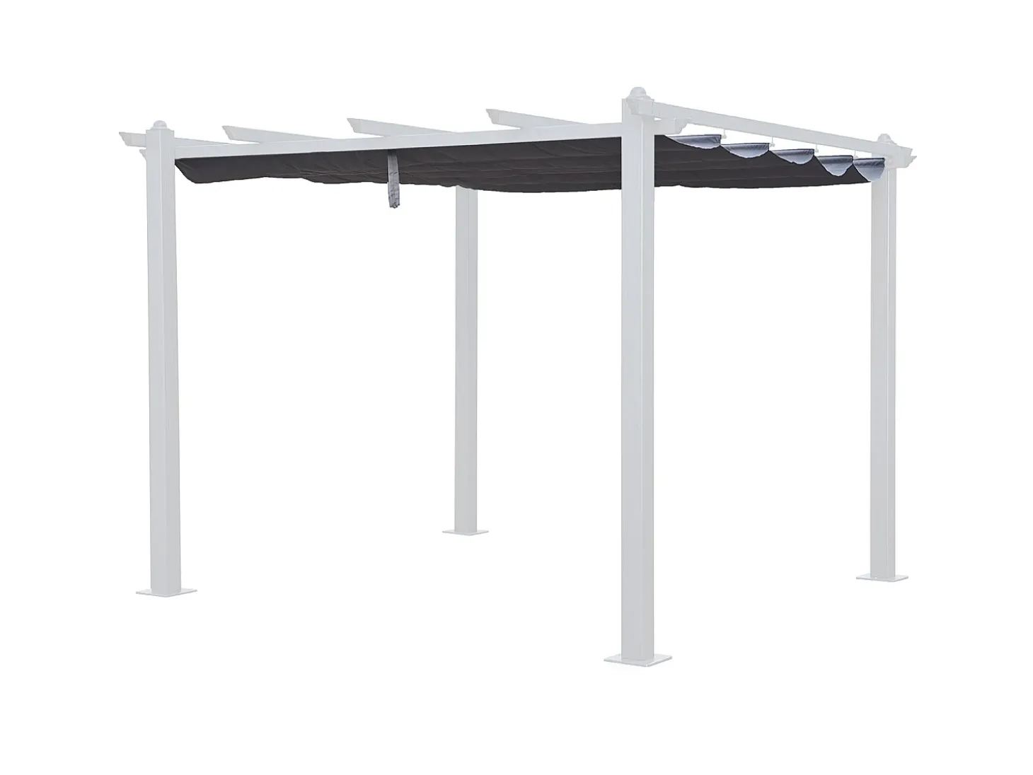 Capa para pérgula auto-sustentável 3 × 3m CASSIS cinza