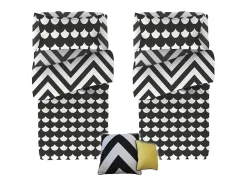 Capas de edredão Pack 2 + almofadas algodão branco 90x190cm