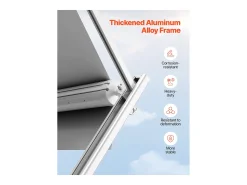 Capota de Carro SucceBuy Toldo de Substituição de 549 cm – Toldo Manual para Reboques para a Maioria dos Reboques DC12V