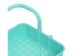 Carrinho cozinha 3 prateleiras ferro/ABS 42x35x85 cm turquesa