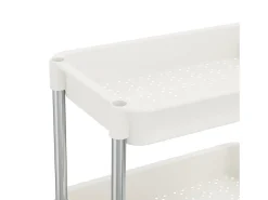 Carrinho cozinha c/ 5 prateleiras ferro/ABS 42x29x128 cm branco